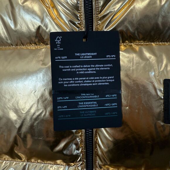 MACKAGE Boy’s Charlee Metallic Puffer Vest Size 10 - Picture 6 of 12